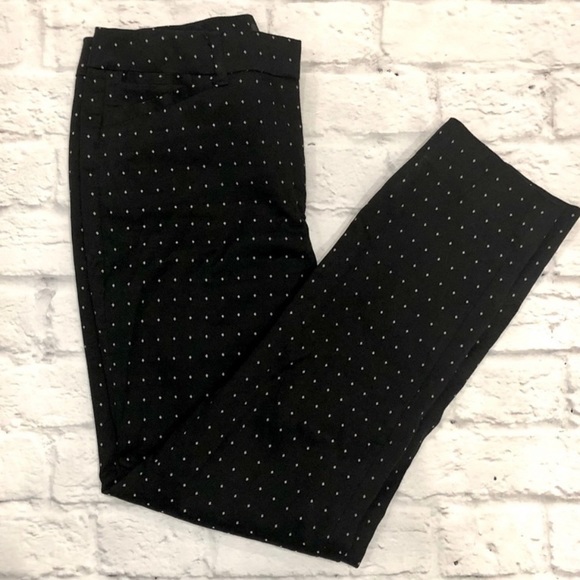 WHBM Comfort Stretch Diamond Dot Slim Ankle Pants | Sz 0L - Picture 3 of 12